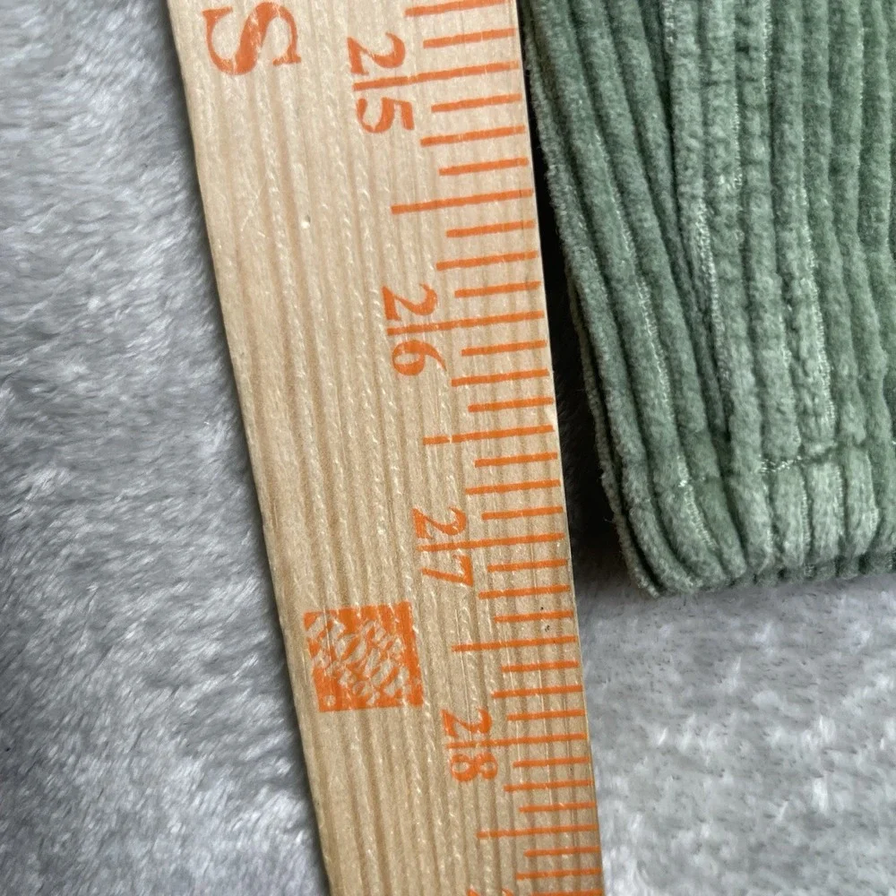 EMPYRE Y2K Women's Skater Relax Baggy Fit Green Corduroy‎ Size 28